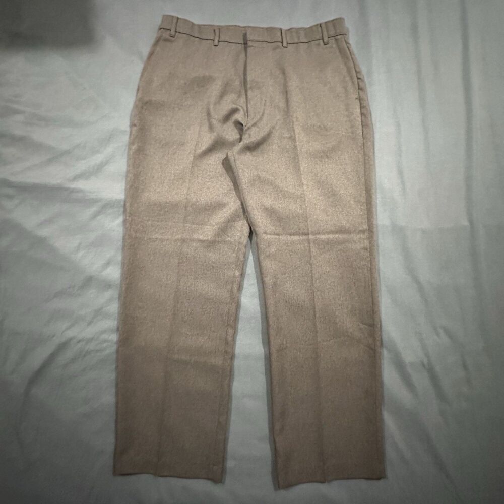 Vintage Levis Action Slacks Pants Mens 40X32 (38) Flat Front Dress Y2K Brown